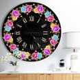 thumbnail image 2 of DesignArt Horloge Murale Shabby Chic vintage Rose Grande, 2 of 2