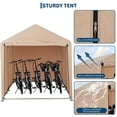 thumbnail image 1 of Edtara Bike Storage Shed, Waterproof Protection, Blocks 98% UV Rays, Fits up to 6 Bicycles, Heavy Duty Awning-Style Garage with Extra Replacement Covers for Outdoor Use, 1 of 7
