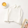 thumbnail image 2 of MeetoTime Haut à Demi-Col Roulé en Coton pour Bébé Manches Longues Couleur Unie Automne Hiver pour Garçons Filles, 2 of 3