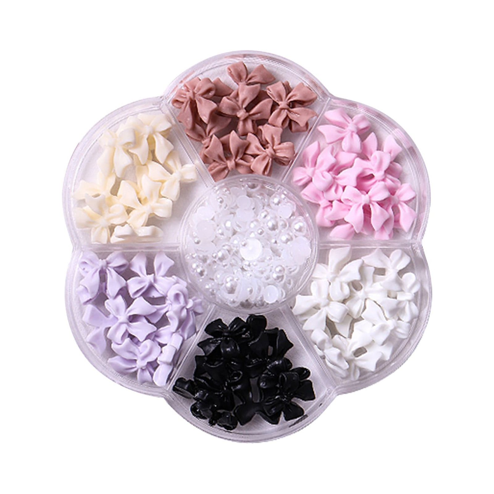 WIFKLSIIPG Bow-knot Nail Stud Rhinestones , 3D Bow-knot Colorful Nail Charms Set for Nail Stones Design DIY Decoration