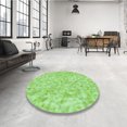 thumbnail image 4 of Ahgly Company Machine Washable Indoor Rectangle Transitional Green Area Rugs, 4' x 6', 4 of 7