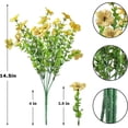 thumbnail image 3 of Pompotops 7-pronged Violet Simulation Flower Bouquet Decoration And Flower Arrangement Clearance, 3 of 7