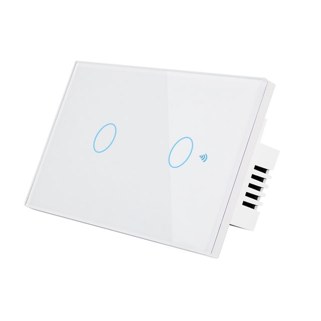 Wi-Fi Smart Switch Light Switch Voice Control, Remote Control, RF433, Touch Control Compatible with Alexa Google Home Schedule, Timer, Countdown No Neutral & Hub Required