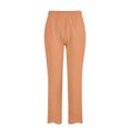 thumbnail image 4 of Timegard Womens Plus Size Pants Elastic Waisted Solid Color Lightweight Pants Lounge Trousers Pockets, 4 of 4