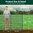 thumbnail image 2 of Panels Decorative Garden Fence with Gate Dog Fence Outdoor for Yard Animal Barrier Fence No Dig Rustproof Metal Garden Edging Fence and Borders Temporary Fenc, 2 of 4