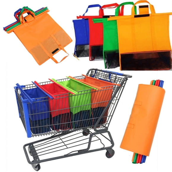 XYAIYT Eco Friendly Nonwoven Fabric Supermarket Shopping Trolley Bag Large Capacity Organizer and Reusable Shopping Solution 4 in 1 Multifunctional Grocery Tote 1.65 lb Lightweight