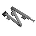 thumbnail image 2 of kurtrusly Extendable Clothes Rack Wall Mounted For Outdoor Folding Robust And Durable Maded Of Gauge Metal black Triple fold, 2 of 6