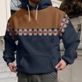 thumbnail image 2 of PMUYBHF Chandail pour Homme Hommes Drôle Hommes Hiver Printemps Décontracté Col Rond Manches Longues Chandail à Capuche Imprimé 3D Haut Blouse Chandail Hommes Drôle, 2 of 5