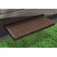 thumbnail image 4 of Prestofit Tapis d'Entrée 2-1050 Jumbo Enveloppant Plus; Crochet Enveloppant et Ressort; Largeur 23 Pouces; Espresso; Gazon Extérieur avec Endos Marin; avec Emballage Rétractable et Manche; Simple, 4 of 4