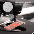 thumbnail image 3 of Amdohai 48pcs/set Plastic Prepared Microscope Slides Animals Insects Plants Sample Specimens Slides Set with Color Labels for Kids Students, 3 of 8