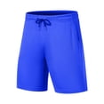 thumbnail image 2 of Sentmoon Mens Shorts Athletic High Waist Loose 2025 Summer Beach Shorts Drawstring Solid Color Quick Dry Running Shorts with Pockets Comfy for Sports Wear Blue XXL, 2 of 5