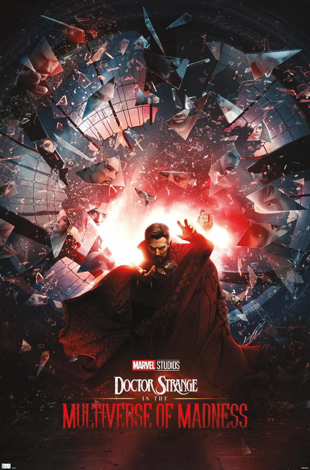 Marvel Doctor Strange the Multiverse of Madness - Official One Sheet Wall Poster, 22.375" x 34" Framed
