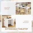 thumbnail image 4 of HOMCOM Table Pliable, Table à Manger Extensible Pouvant Accueillir jusqu'à 6 Personnes, 4 of 10