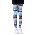 thumbnail image 1 of XZNGL Baby Girls Printed Milk Silk Pattern Leggings Comfortable Slim Cropped Trousers, 1 of 8
