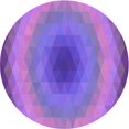 thumbnail image 1 of Ahgly Tapis Rond Lavable en Machine Intérieur Transitionnel Violet, 6 Pieds Rond, 1 of 7