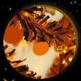 thumbnail image 4 of Garland with Lights 6.56 Feet Halloween Metal Chip Wreath Flash Twisted Metal Hanging Wreath Light String Battery Powered Halloween Decorationbattery Operated String Lights, 4 of 6