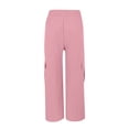 thumbnail image 4 of Tnhcen Women's Drawstring Low-Rise Cargo Pants - Multi-Pocket Stretch Workwear Relaxed Fit Casual Style Soft Lightweight Trousers, 4 of 5
