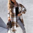 thumbnail image 1 of FcBaudy Blouses pour Femmes, Blouse & Chemise à Manches Longues Col Rabattu, Chemises pour Femmes Mode Femme Manches Longues Ouvert devant Ample Imprimé Blouse Manteau Hauts Blouse Femmes Blouse, 1 of 9