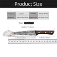 thumbnail image 3 of 7-inch Butcher Knife Forged Boning Knife Sharp Carbon Steel Blade with Three Rivets Wooden Handle Non Stick Kitchen Chef Knife Cutter Camping Knife, 3 of 7