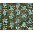 thumbnail image 4 of oneOone Polyester Lycra Fabric Leaves & Floral Block Printed Fabric 1 Yard 56 Inch Wide, 4 of 4