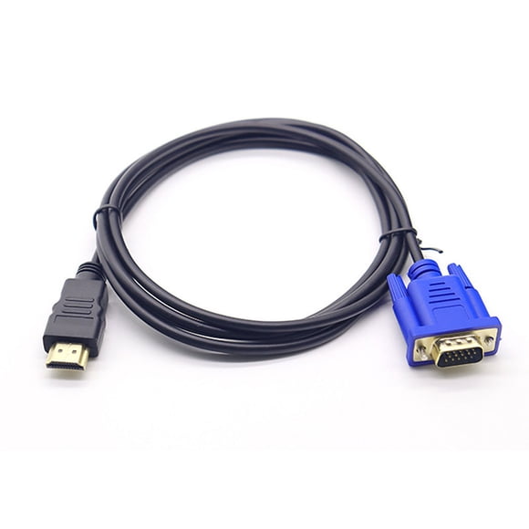 Jinsinto 1080P HDMI to VGA Conversion Cable HDMI to VGA Cable 1.8m Adapter (without chip)
