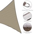 thumbnail image 4 of Yescom 2 Pack 20 Ft 97% UV Block Triangle Sun Shade Sail Canopy Outdoor Patio Awning, 4 of 11