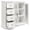 White, variant on Giantex Sideboard Buffet Cabinet w/4 Drawers & Dual-Open Glass Doors, Kitchen Buffet Storage Cabinet, Green
