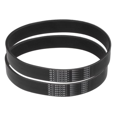 Unique Bargains 160J10 PJ V-Ribbed Belt, EPDM Micro V Serpentine Belt, 2 Pack