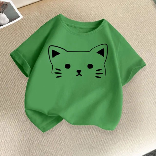 Rbaofujie T-Shirts Graphiques à Manches Courtes pour Filles et Tout-Petits