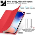 thumbnail image 4 of DuraSafe Cases iPad PRO 11 Pouces 2020 2 2021 3 2022 4e Gén. [ PRO 11 2e 3e 4e ] Étui iPad avec Dos Rigide Translucide - Rouge, 4 of 7
