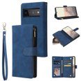 thumbnail image 1 of Case for Google Pixel 6 PRO 5G Leather Magnetic Handbag Zipper Pocket Cover Wrist Strap, 1 of 5