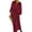 Wine Red, variant on Neinkie Deep V-Neck Batwing Sleeve Lace Up Flowy Hem Autumn Dress Women Sequins Elegant Holiday Cardigan Long Dress Female Clothing
