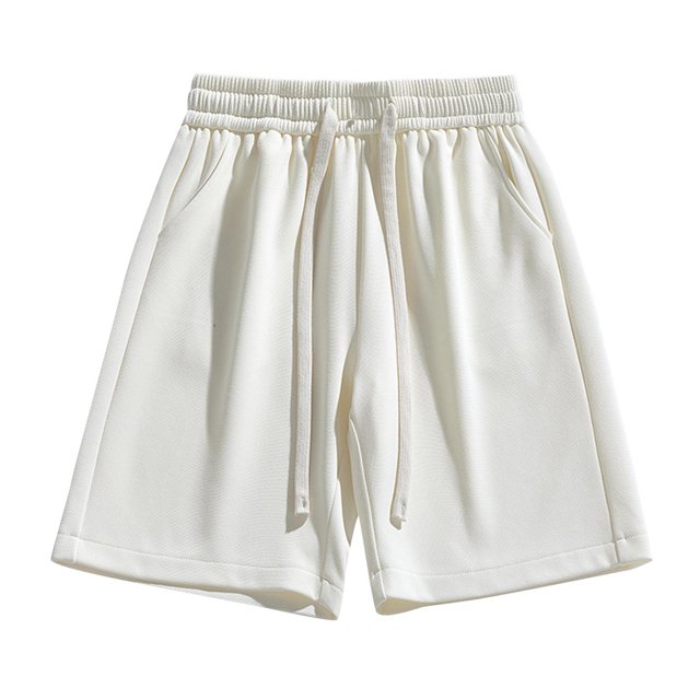 EOYWHK Mens Gym Shorts Elastic Waist Workout Shorts Drawstring Loose Wide-Leg Half Length Lounge Trouser ,S-3XL