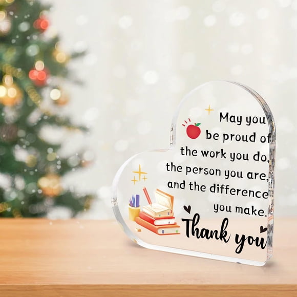 Todaioua Teacher Appreciation Gifts, Teacher Gifts for Women, End of Year Teachers Gift, Thank You Teacher Gift for Birthday Valentines Day Teacher Christmas Gifts from Student Desk Home Office Decor