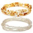 thumbnail image 1 of 2PCS Women Waist Bead Chain Fashion Bead Body Chain Belly Chain for Beach, 1 of 10