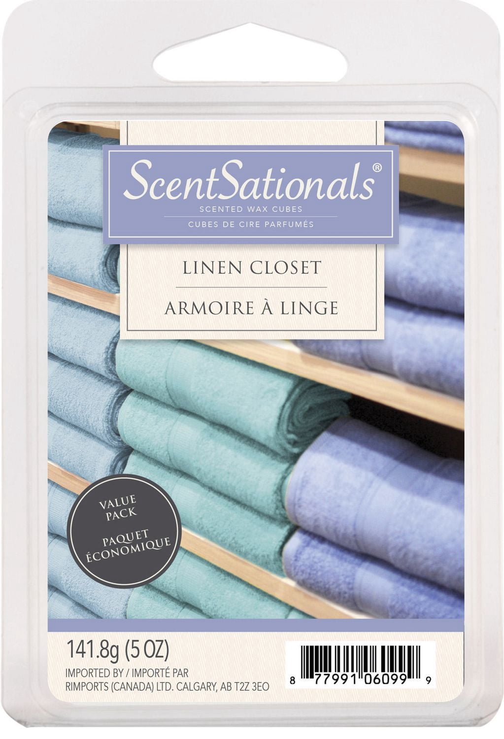 Cubes de cire parfumée ScentSationals Paquet économique - Armoire à linge