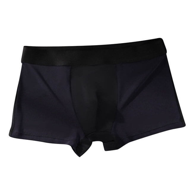 Ice Silk Thin Style Traceless Boxers Business Breathable Mens Summer Comfortable Boxers