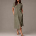 thumbnail image 2 of Womens Summer Dress Gradient Sleeveless V-Neck Maxi, 2 of 7