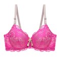 thumbnail image 1 of adviicd Ropa Interior Mujer Women's Front Closure Cotton Bra(Pink,90B), 1 of 3