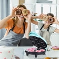 thumbnail image 3 of Dash Mini Donut Maker Machine Makes 7 Doughnuts 700W Double-sided Heating Non-stick Coating Electric Donut, 3 of 8