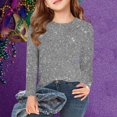 thumbnail image 2 of Plebaso Chemises à Manches Longues Imprimées Filles Garçons Col Ras du Cou Blouses Décontractées Mode Enfants Hauts Habillés pour Fête, 2 of 6