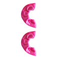 thumbnail image 2 of relayinert Lot de 2 Housses de Patins à Glace Élastiques Protège-Chaussures à Roulettes Unisexe Réutilisables Lavables Portatives Protection de Patinage Fournitures Rose 2Ensemble, 2 of 6