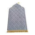 thumbnail image 1 of Portable Foldable Prayer Mat with Embossed Knee Design, Non-Slip Flannel Travel Rug for Home Office Mosque, 1 of 5