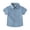 Blue, variant on Toddler Boys' Shirts Little Big Solid Color Short Sleeve Button Down With Pockets Tops for Boy Size 3-4T