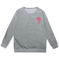 thumbnail image 2 of PMVFHDE Chandails en Molleton d'Automne pour Filles à Capuche Imprimé Lettres Mode Décontracté Gris,90, 2 of 4