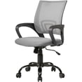thumbnail image 1 of BestOffice Ergonomic Computer Office Chair, Mid-Back Adjustable Swivel Task Chair with Lumbar Support, Mesh/Fabric, Grey, 1 of 7