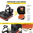 thumbnail image 3 of VEVOR Heat Press, 8 in 1 Heat Press Machine 15x15 Inch, Dual LED Display 360 Degree Rotation Swing Away, Digital Multifunctional Sublimation Heat Transfer Machine, for Printing Hat Mug T Shirts Cap, 3 of 9