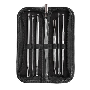 MIANGASTORE 7pcs Blackhead Acne Comedone Pimple Blemish Extractor Remover Tool Kit