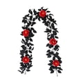 thumbnail image 2 of Amzcrzy Simulation Vine Halloween Rose Leaves Simulation Rattan Artificial Rose Leaves Decoration Arrangement Thanksgiving Pumpkin Rattan. Christmas Decorations Halloween Decorations Fall Decor, 2 of 6