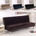 thumbnail image 4 of EASTIN Solid Sofa Bed Cover Folding Armless Elastic Fabric Futon All-inclusive Cover, 4 of 9